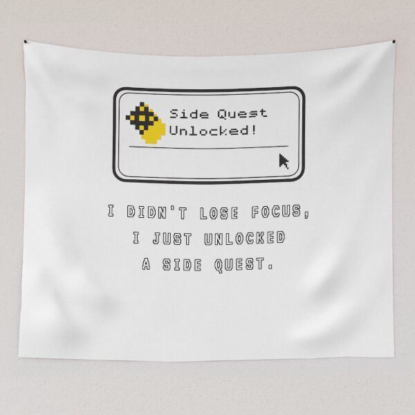 Item preview, I Didn't Lose Focus - Retro RPG ADHD Meme designed and sold by kryoarts.
