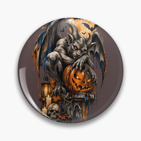 Item preview, Halloween Gargoyle and Jack O' Lantern designed and sold by Ingorgia Studio.