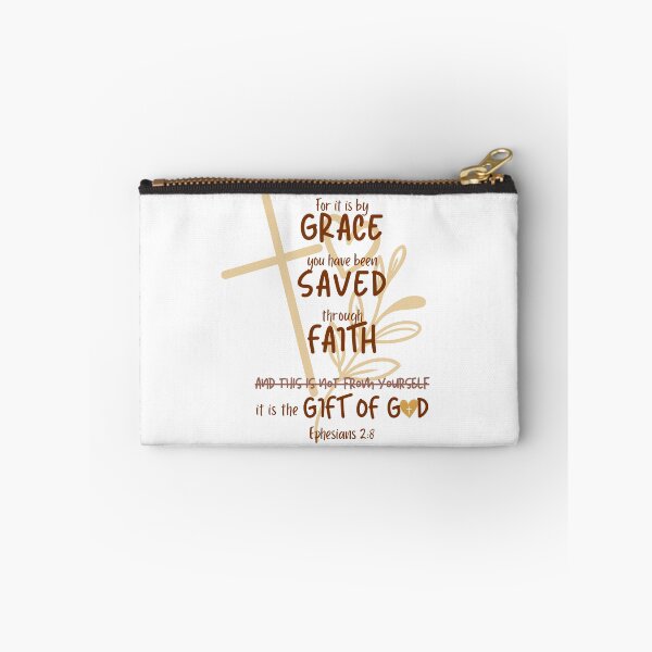 Item preview, Ephesians 2:8 – Saved by Grace Through Faith | Christian Bible Verse Design designed and sold by Conduit Tees.