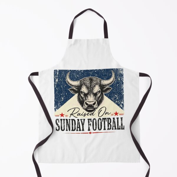 Item preview, Raised On Sunday Football Bull Vintage T-Shirt designed and sold by JanetDiaz93774.