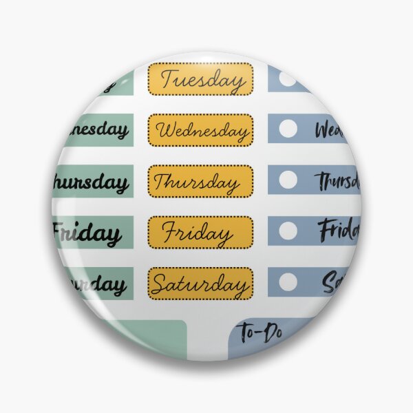 Item preview, Pastel Functional Planner Stickers Sheet, Days of designed and sold by Esraa-Arts.