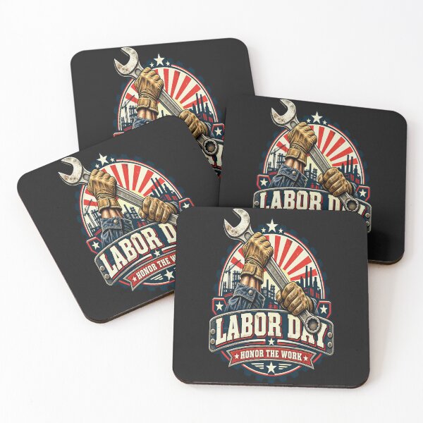 Item preview, Labor Day Honor The Work - Vintage American Worker Badge designed and sold by noristore.