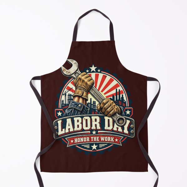 Item preview, Labor Day Honor The Work - Vintage American Worker Badge designed and sold by noristore.