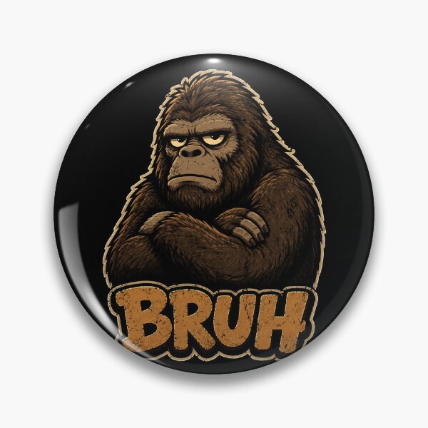 Item preview, Funny bigfoot with bruh expression illustration designed and sold by rafaeltto.