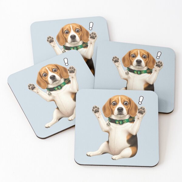 Item preview, Whatever Mood | Beagle Surprise – Cute Alert Pose designed and sold by CosmicQuietStudio.