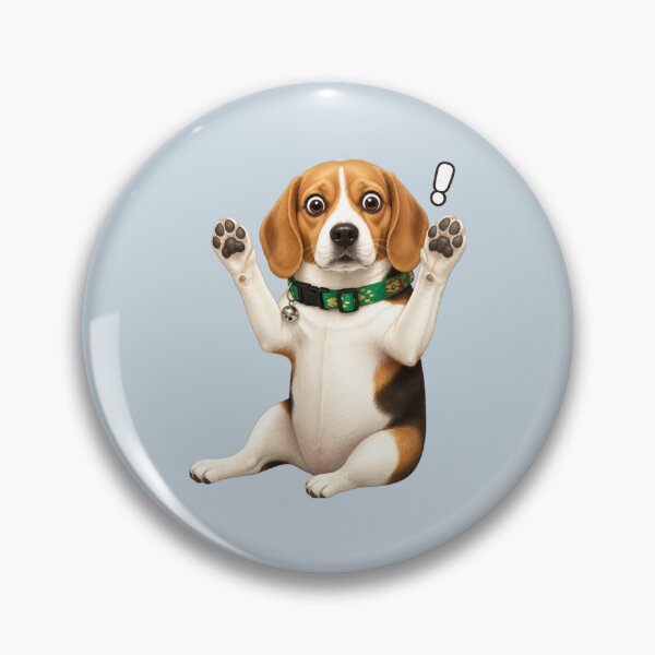 Item preview, Whatever Mood | Beagle Surprise – Cute Alert Pose designed and sold by CosmicQuietStudio.