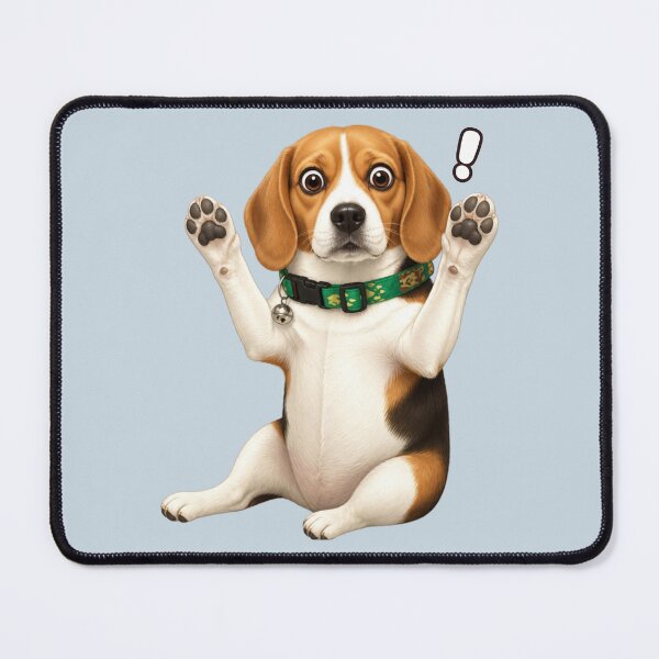 Item preview, Whatever Mood | Beagle Surprise – Cute Alert Pose designed and sold by CosmicQuietStudio.