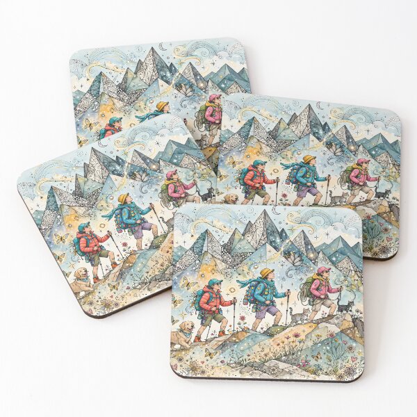 Item preview, Mountain Hike with Pets designed and sold by m-y-A-I-A-R-T-.
