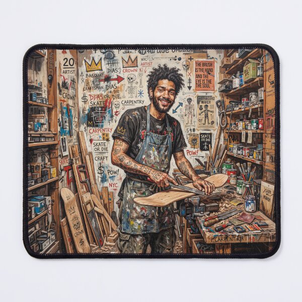 Item preview, Skateboarder Deck Maker Board Shaper Pop Art Portrait designed and sold by Home Decor Art.