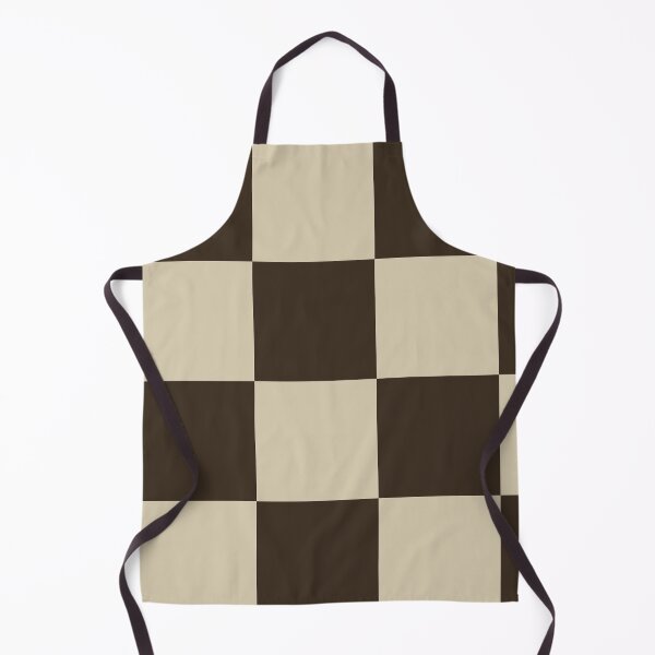 Item preview, Chocolate brown Checkered Pattern vintage style Plaid large designed and sold by DColourMuse.
