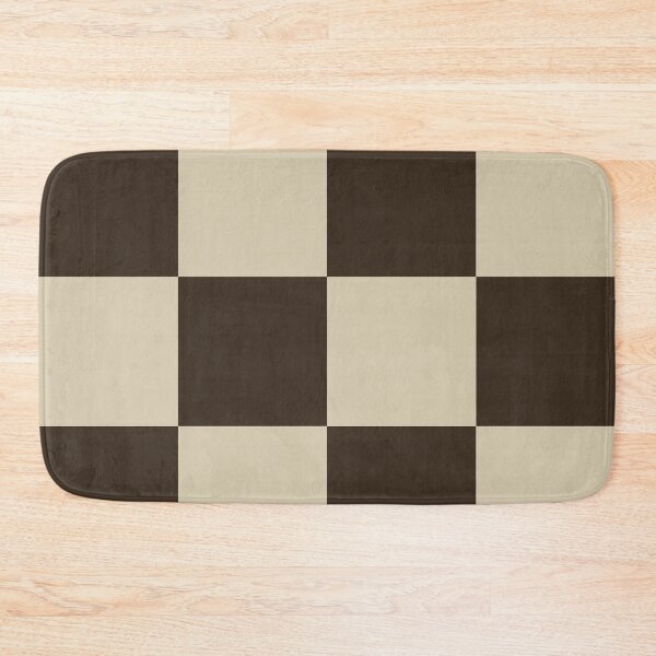 Item preview, Chocolate brown Checkered Pattern vintage style Plaid large designed and sold by DColourMuse.