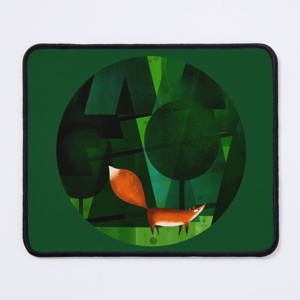 Item preview, Red Fox in Geometric Forest designed and sold by Andrew Hitchen.