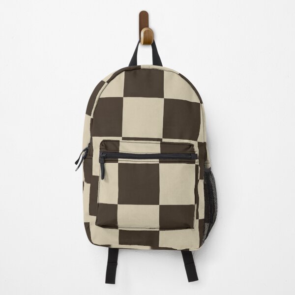 Item preview, Chocolate brown Checkered Pattern vintage style Plaid medium designed and sold by DColourMuse.
