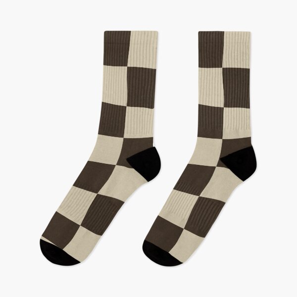 Item preview, Chocolate brown Checkered Pattern vintage style Plaid medium  designed and sold by DColourMuse.