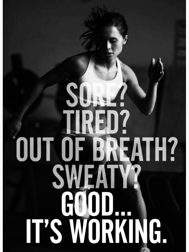 Thumbnail 3 of 3, Poster, Women's Fitness Inspirational Quote designed and sold by superfitstuff.