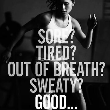 Artwork thumbnail, Women's Fitness Inspirational Quote by superfitstuff