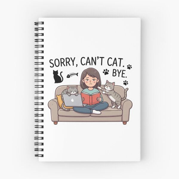 Item preview, Sorry Can't Cat Bye Funny Cat Lover Design designed and sold by KTD28_SHOP.