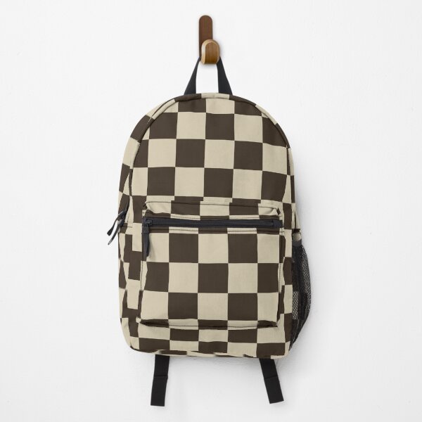 Item preview, Chocolate brown Checkered Pattern vintage style Plaid small designed and sold by DColourMuse.