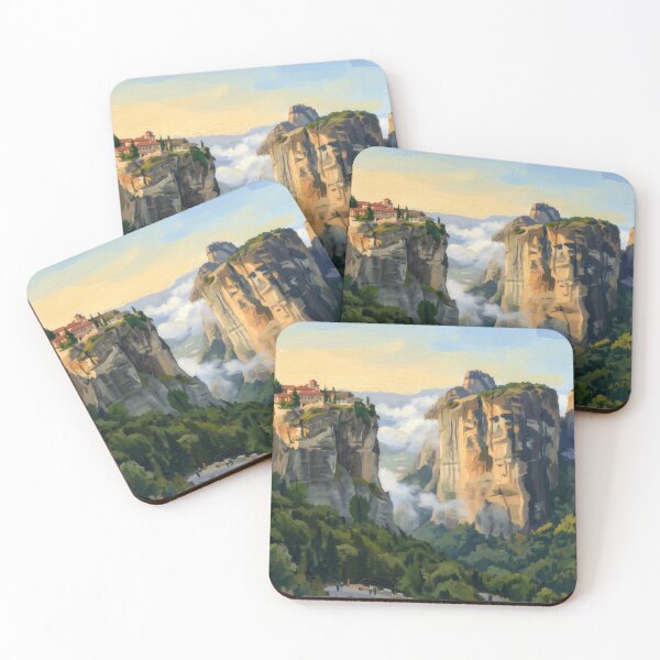 Item preview, The Monasteries of Meteora designed and sold by RedPeaStudio.