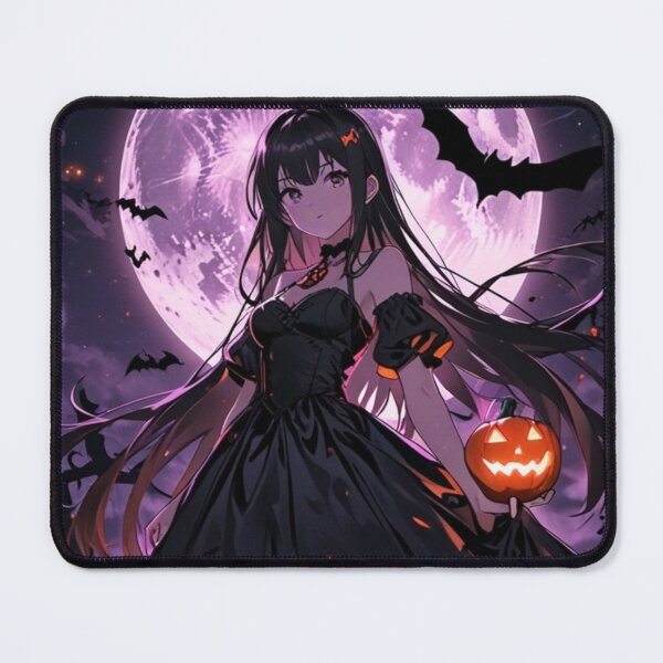 Item preview, Midnight Halloween Anime Girl – Gothic Moonlight Spooky Girl designed and sold by AnimDream .