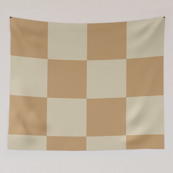 Item preview, Carmel mustard yellow Checkered Pattern vintage style Plaid large designed and sold by DColourMuse.