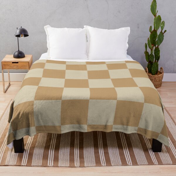 Item preview, Carmel mustard yellow Checkered Pattern vintage style Plaid medium  designed and sold by DColourMuse.