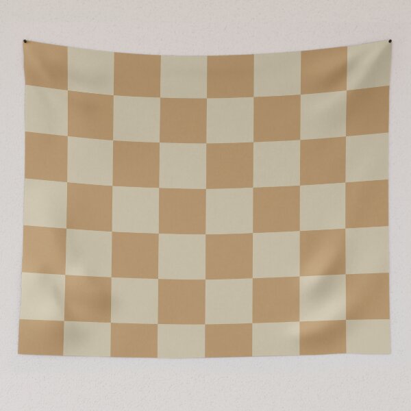 Item preview, Carmel mustard yellow Checkered Pattern vintage style Plaid medium  designed and sold by DColourMuse.