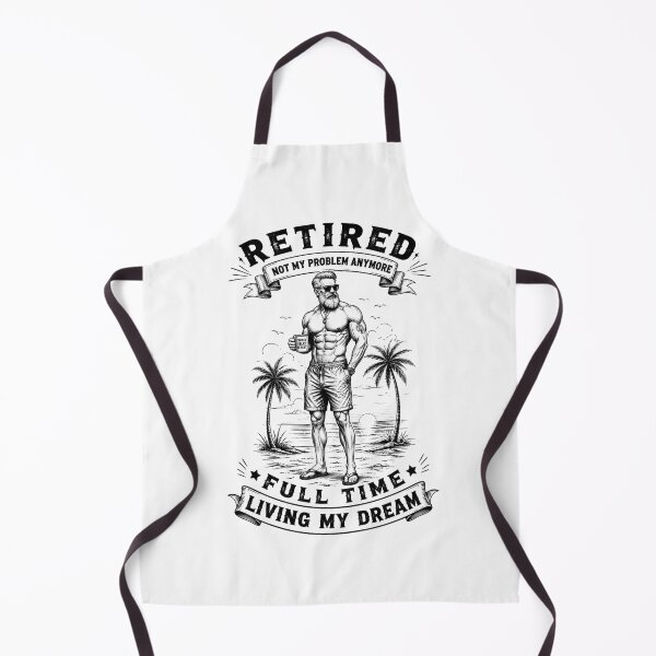 Item preview, Retired Full Time Living My Dream - Muscular Man Beach Vintage Line Art designed and sold by Manyart13031992.