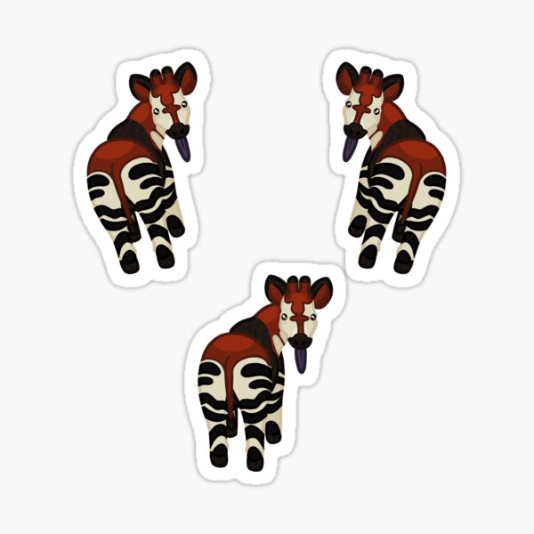 Item preview, Okapi - 2x2", 3 Pack Stickers designed and sold by StickAround.