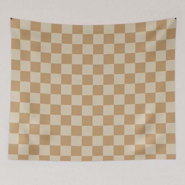 Item preview, Carmel mustard yellow Checkered Pattern vintage style Plaid small  designed and sold by DColourMuse.