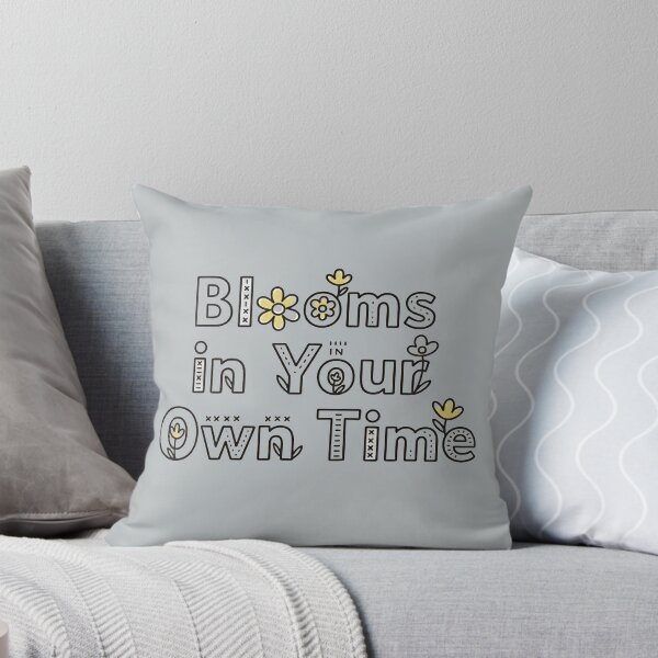 Item preview, Blooms In Your Own Time Gentle Self-Care Typography Design designed and sold by ManggaeJM.