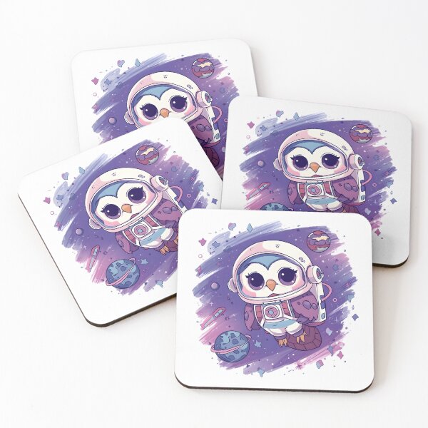 Item preview, Cute Owl Astronaut | Kawaii Space Owl Exploring the Galaxy designed and sold by dreamz-world.