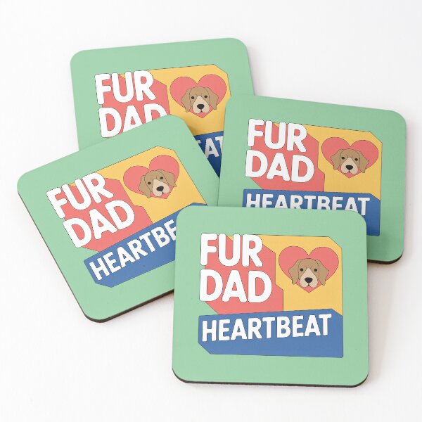 Item preview, Fur Dad Heartbeat Design designed and sold by JebliDesign.