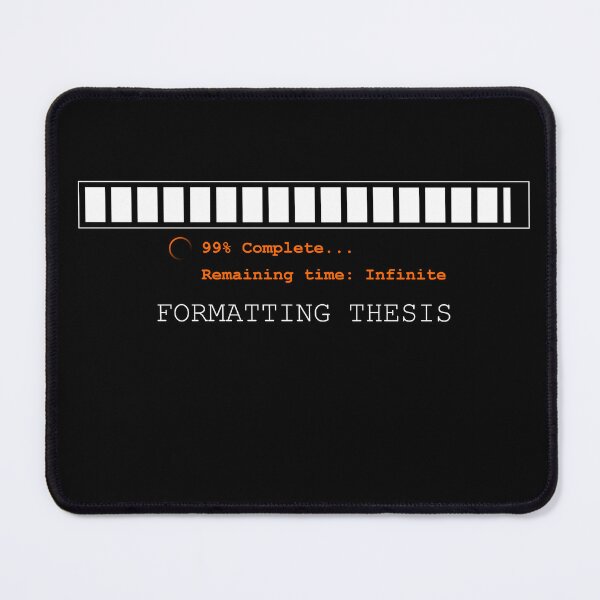 Item preview, Formatting Thesis Progress Bar - Funny Academic Burnout Sticker designed and sold by VTineDesigns.
