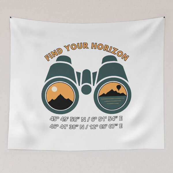 Item preview, Find Your Horizon - Mont Blanc & Braies Mountains Binoculars designed and sold by SteCreator.