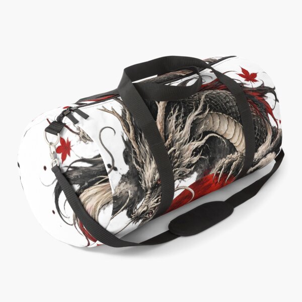 Item preview, Japanese Sumi-e Dragon Under a Blood Moon designed and sold by AbderraimArt.