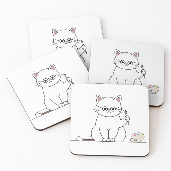 Item preview, Artist Cat – Cute Painter Gift for Art Lovers designed and sold by PrintforDesign.