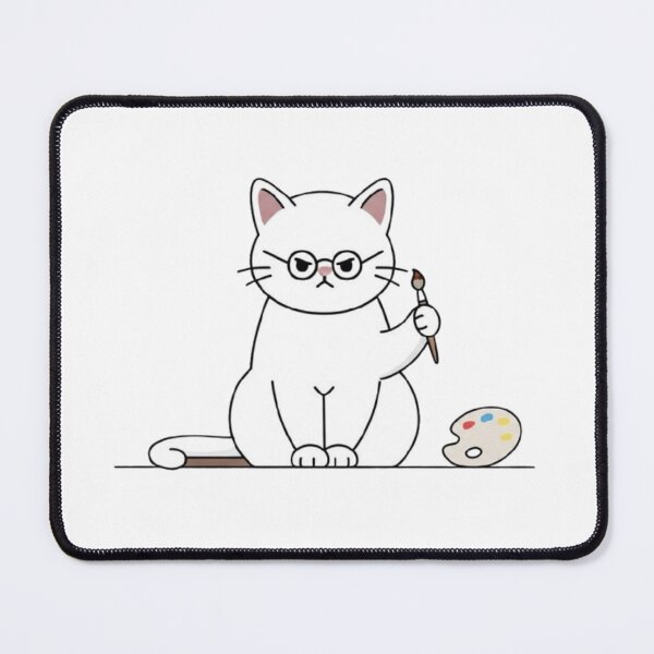 Item preview, Artist Cat – Cute Painter Gift for Art Lovers designed and sold by PrintforDesign.