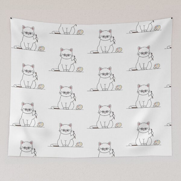 Item preview, Artist Cat – Cute Painter Gift for Art Lovers designed and sold by PrintforDesign.