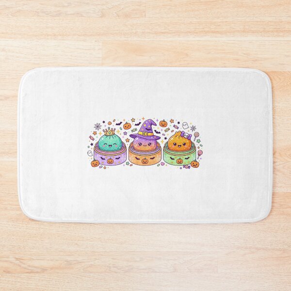 Item preview, Kawaii Halloween Dumplings – Cute Glitter Trio Design designed and sold by ShirtsUp-Lane.