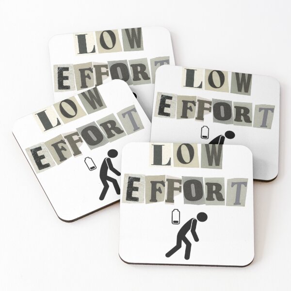 Item preview, Low Effort — Running on Empty designed and sold by FuzzDrive.