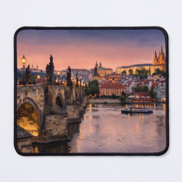 Item preview, Charles Bridge at Dusk, Prague designed and sold by RedPeaStudio.