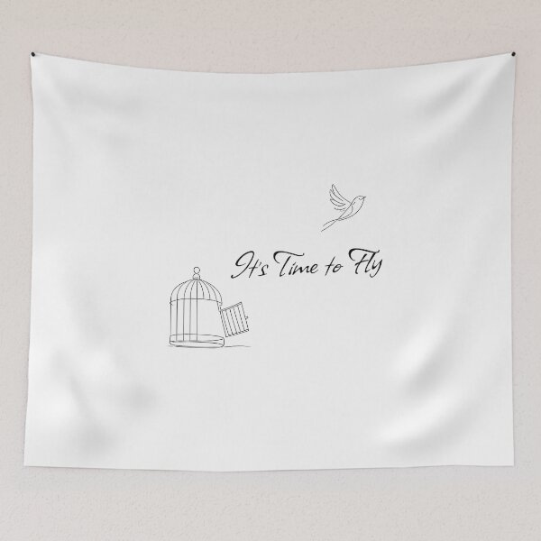 Item preview, It’s Time to Fly – Bird Freedom and Birdcage Escape Design designed and sold by Buli89.