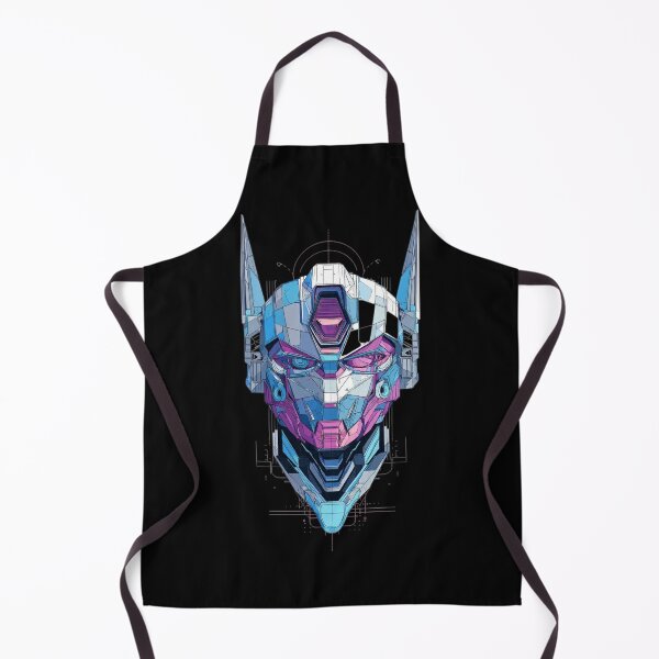 Item preview, Geometric Cyber Robot Head – Futuristic Sci-Fi & Mecha Design designed and sold by GeoBeast.