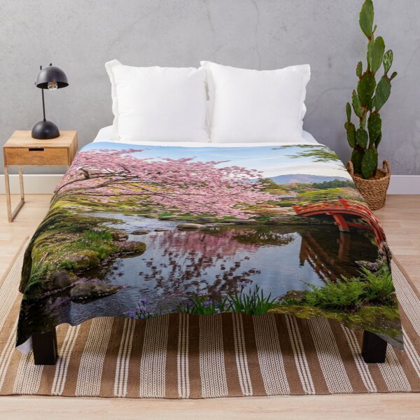 Item preview, Traditional Japanese Garden with Cherry Blossoms designed and sold by Solomon-Ent-144.