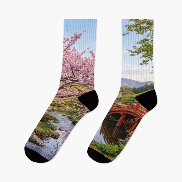 Item preview, Traditional Japanese Garden with Cherry Blossoms designed and sold by Solomon-Ent-144.