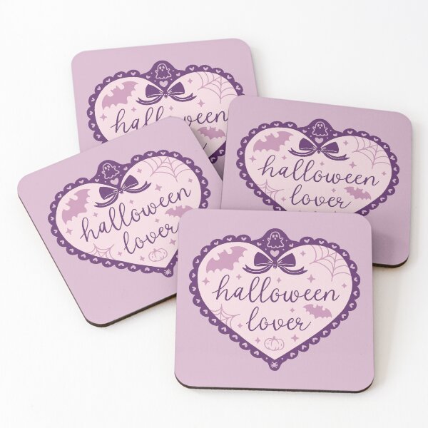 Item preview, Purple Halloween Lover Gothic Heart with Bow and Ghost designed and sold by winterpumpkin.