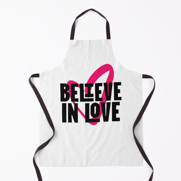Item preview, Believe In Love Pink Heart Typography Graphic Design designed and sold by PrintandJoy.