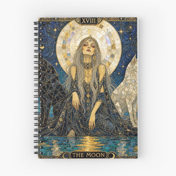 Item preview, The Moon, The Realm of Dreams | Mystical Tarot Art designed and sold by Stoneflower-Art.
