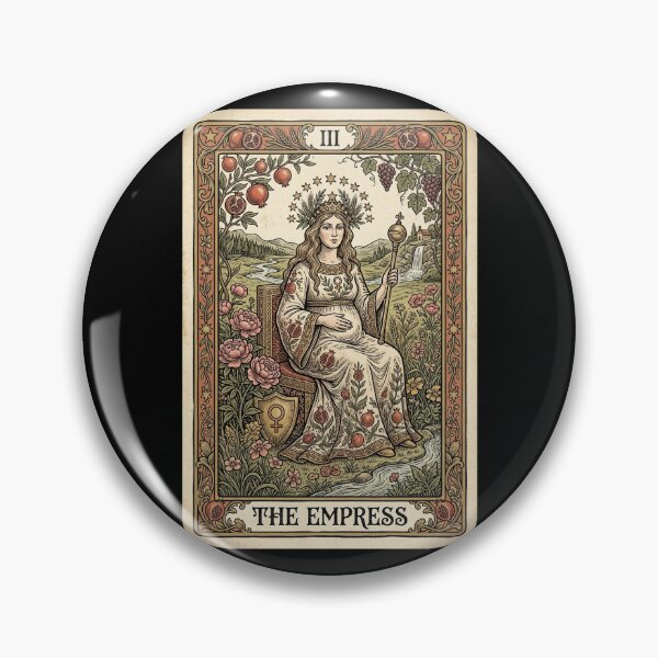Item preview, The Empress Tarot Card Goddess Peony Botanical Divine Feminine Art Print designed and sold by FemmePrintHaven.